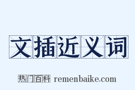 文插近义词是什么意思的图片